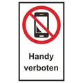 Produktbild: Handy verboten 150 x 250 mm Warn- Hinweis- und Verbotsschild  PST-Kunststoff