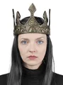 Produktbild: Fantasy Fürstenkrone gold - Krone aus biegsamem Kunststoff mit elastischem