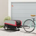 Produktbild: Fahrradanhänger Fahrrad Anhänger Lastenanhänger Schwarz Rot Eisen vidaXL