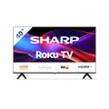 Produktbild: SHARP 40GD2225E - 40 Zoll Fernseher (101 cm) Full HD Roku TV - Multimedia Streaming LED Smart TV ohne Rahmen (HDR10, AV1-Codec, 3 HDMI, Receiver, WLAN) - Netflix, Prime, Disney+, Apple TV