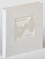 Produktbild: Walther Design Fotoalbum Hochzeitsalbum Farfalla, buchgebundenes Hochzeitsalbum, Leineneinband, Permuttprägung
