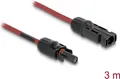 Produktbild: Delock DL4 Solar Kabel Stecker zu Buchse rot - Kabel (90971)