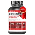 Produktbild: Vitastrong Cholesterin-Stoffwechsel Ergänzung, Fermentierter Roter Reis, Caigua, γ-Oryzanol, Policosanol, Coenzym Q10 und Chrom, 90 Tabletten, Vitastrong Qualität, Fermentierter Roter Reis Cholesterin