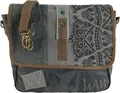 Produktbild: Sunsa Damen Umhängetasche/Messenger Tasche aus grauem Canvas. Mandala Design