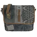 Produktbild: Sunsa Damen Umhängetasche/Messenger Tasche aus grauem Canvas. Große Crossbody Bag Geschenkideen für Frauen/Mädchen, nachhaltige Produkte 52508