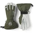 Produktbild: Hestra Heli Ski 5-Finger Handschuhe Skihandschuhe Fingerhandschuhe Damen/Herren - mit Futter, Klettverschluss, Klettverschluss Winter Herbst-Winter - 7 HS oliv