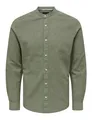 Produktbild: Only & Sons Herren Freizeit Hemd ONSCAIDEN SOLID - Slim Fit XS S M L XL XXL, Größe:M, Farbe:Swamp 22019173