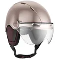Produktbild: CASR Style - Urbaner Lifestyle-Helm für Fahrrad & E-Scooter - Transparentes Visier & Abnehmbare Ohrpolster - Optimaler Komfort für Damen & Herren - Rosa - Größe M