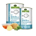 Produktbild: Schecker Nassfutter - Hundemenü Scholle - getreidefrei - 85% Scholle - 12x410g