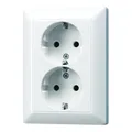 Produktbild: Jung SCHUKO-Steckdose aws 16A 250V 2-fach AS 5020 KIU WW