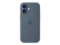 Produktbild: APPLE Silikon Case mit MagSafe, Backcover, Apple, iPhone 17, Maritimblau