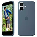 Produktbild: Apple Silikon Case mit MagSafe Handy-Cover für Apple iPhone 17 maritimblau
