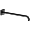Produktbild: KEUCO Brausearm, Rosettenform eckig, 450mm, 53088370402, Farbe: Schwarz Matt
