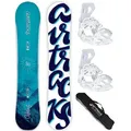 Produktbild: Airtracks Snowboard Damen Snowboard Set Orbelus »Mod. 25/26 (3 St., 3er-Pack), Snowboard Orbelus Lady + Bindung Master W + Sb Bag / 140 145 150 cm Master W M (Gr.38-42) | 145 cm