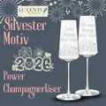 Produktbild: Champagnerglas Power 240 ml Silvester 6er Set