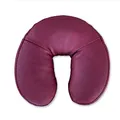 Produktbild: ZEN Massagekissen Kopfstütze für Massageliege aus Kunstleder, weiche Ersatz Kopfteil Gesichtskissen Auflage für gängige Kosmetik, Therapie & Behandlungsliegen, Massage-Bett Kopfpolster Kissen, Weinrot