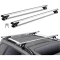 Produktbild: Dachträger Aluminium Universal für Auto mit Seitenschiene 90 kg Tragkraft