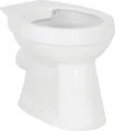 Produktbild: sanicomfort Stand-WC REKIA, Flachspüler, spülrandlos, Abgang waagrecht, Sanitärkeramik, weiß, ohne WC-Sitz