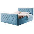 Produktbild: AN-Moebel 4u Boxbett, Hellblau, Textil, H3, Rechteckig, 180x200 cm, Schlafzimmer, Betten, Boxspringbetten