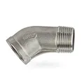 Produktbild: Edelstahl Fitting #121 Winkel 1/2 Zoll IG/AG 45° Rohrwinkel Gewindefitting