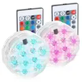 Produktbild: 2x LED-Poolbeleuchtung mit Farbwechselfunktion - Batteriebetrieben