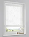 Produktbild: Raffrollo/Ösenrollo Jasmin Stick Weiss 45 * 130 cm