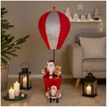 Produktbild: HTI living Weihnachtsmann Figur im Heißluftballon Weihnachtsdeko 97 cm zum Aufhängen Weihnachtsdekoration zum Stellen und Aufhängen