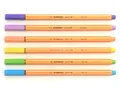 Produktbild: STABILO Punkt 88 Fineliner Pigment Futter Pastell Set 6 Stifte
