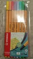 Produktbild: NEU & OVP Stabilo point 88 - 8er Etui - Fineliner Pastellfarben Tintenschreiber