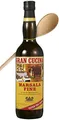 Produktbild: Gran Cucina Marsala Fine DOC 18% vol. mit Kochlöffel (1 x 0,75l) – Feiner Likörwein mit fruchtigem Charakter – Perfekt als Dessertwein oder zum Kochen und Backen