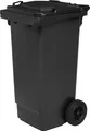 Produktbild: GARDIVO Mülltonne 120 Liter Abfalltonne Reststofftonne Mülleimer mit 2 geräuschlosen Rädern Klappdeckel mit zwei Griffen Anthrazit