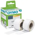 Produktbild: DYMO Etikettenrollen für Etikettendrucker S0722370 weiß, 28,0 x 89,0 mm, 2 x 130 Etiketten