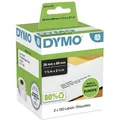Produktbild: DYMO Original LabelWriter Adressetiketten | 28 mm x 89 mm | schwarz auf weiß | 2 Rollen mit je 130 leicht ablösbaren Etiketten (260 Etiketten) | selbstklebend | für LabelWriter Etikettendrucker