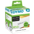 Produktbild: DYMO Original LabelWriter Adressetiketten | 28 mm x 89 mm | schwarz auf weiß | 2 Rollen mit je 130 leicht ablösbaren Etiketten (260 Etiketten) | selbstklebend | für LabelWriter Etikettendrucker