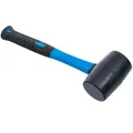 Produktbild: 1961 | Gummihammer | Fiberglasstiel | schwarzer Kopf | Ø 60 mm | 500 g