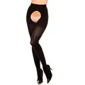 Produktbild: GLAMORY Ouvert Strumpfhose Ouvert 60 DEN (1 St) Blickdicht, elastische Microfaser, bis Gr. 62 schwarz 40/42