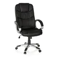 Produktbild: MyBuero 722300 XXL Chefsessel mit Armlehne Relax BY155 Kunstleder Schwarz Bürostuhl ergonomisch gepolstert