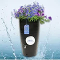 Produktbild: YourCasa Regentonne 240 Liter [Aquasplash] Messing Wasserhahn & Deckel - Regenfass Frostsicher aus Kunststoff - Regenwassertonne - Regenwassertank Garten Wassertank Regensammler Wasserfass (Midnight)