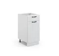 Produktbild: Vicco Unterschrank Fame-Line, Weiß Landhaus/Weiß, 40 cm ohne Arbeitsplatte (1-St)