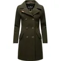 Produktbild: Marikoo Kurzmantel Nanakoo edler Damen Trenchcoat in Wollmantel-Optik grün 4XL (48)