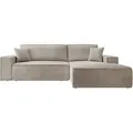 Produktbild: Farese Ecksofa Mit Schlaffunktion Und Bettkasten, Ottomane Rechts, Cordbezug In Beige - Selsey