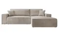 Produktbild: Selsey Sofa Ecksofa Eckcouch Schlafsofa Couch Mit Stauraum Schlaffunktion Pflegeleicht Polyurethanschaum L Form Rechts Farese Beige Cordoptik