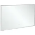 Produktbild: Villeroy und Boch Subway 3.0 Spiegel A4631300 Aluminiumrahmen, 130 x 75 x 4.75 cm,  weiß matt, Sensordimmer, Smarthome fähig