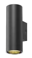 Produktbild: SLV 1006443 ASTO TUBE, Wandaufbauleuchte, zylindrisch 2-fach schwarz