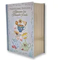 Produktbild: MediMuc Große Buchdose Tea Book Aufbewahrungsdose, Keksdose, Blechdose, aufwändig geprägt und bedruckt. Keksdose lebensmittelecht. Vol. 3,0l Maße: (L x B x H): 24,5 x 21,0 x 9,0cm