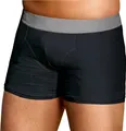 Produktbild: TENA Waschbare Schutzhose für Herren, weiche, bequeme und sichere Boxershorts zum Tropfen, unsichtbarer Schutz, klassischer Schnitt, leichte Absorption, 1 Stück, Schwarz, Größe L