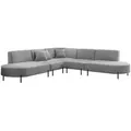 Produktbild: Fun Möbel Ecksofa, Hellgrau, Textil, U-Form, 303x303 cm, Wohnzimmer, Sofas & Couches, Wohnlandschaften, Ecksofas