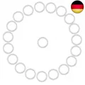 Produktbild: 20PCS Schnuller Ring Zubehör, Soft Baby Schnuller Halter Ringe Schnuller