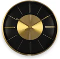 Produktbild: K&L Wall Art Wanduhr Metalluhr modern Aluminium Wanduhren ohne Ticken (Gold Optik 30cm)