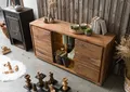 Produktbild: MASSIVMOEBEL24 Sideboard Akazie 145x40x78 natur lackiert BARK #100